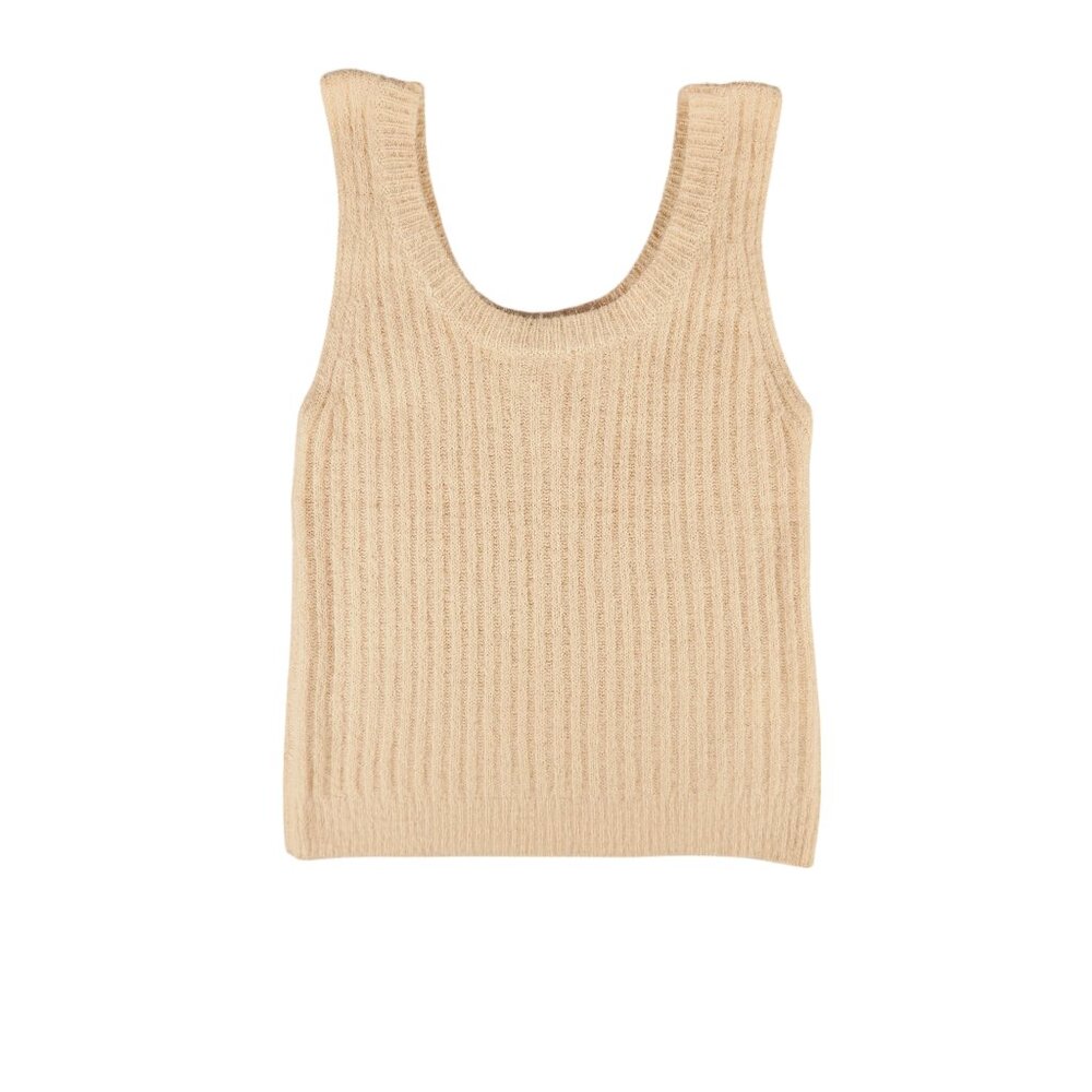 Lokita Milano Cream Sweater Vest Women's Size S